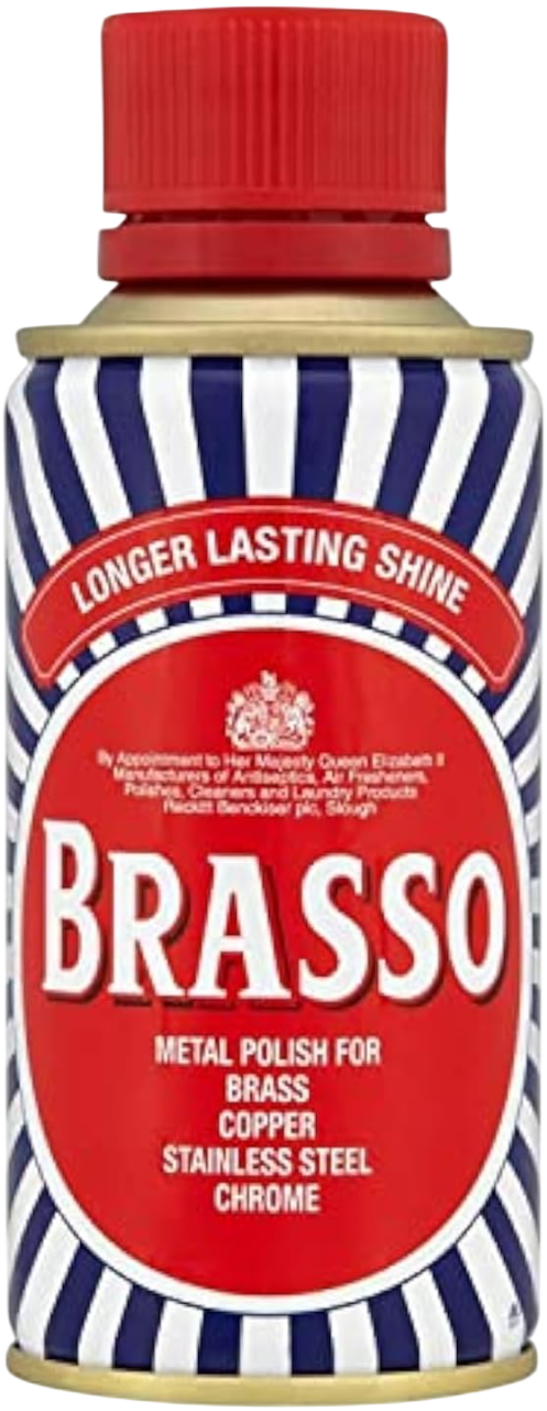 Liquid Metal Brass Copper Chrome Polish 150 ml by Brasso