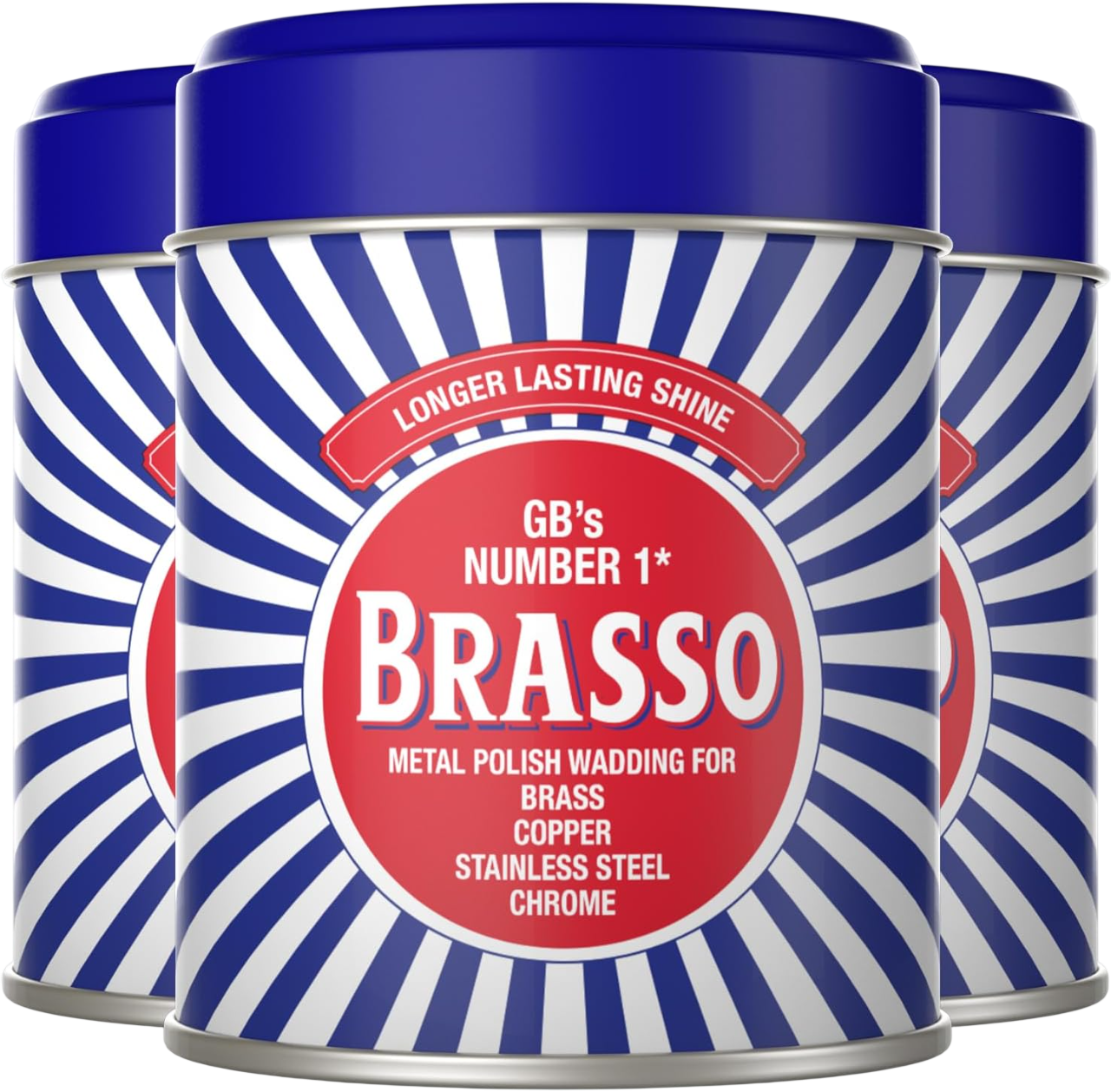 Metal Polish Wadding 75 g (Pack of 3) by Brasso